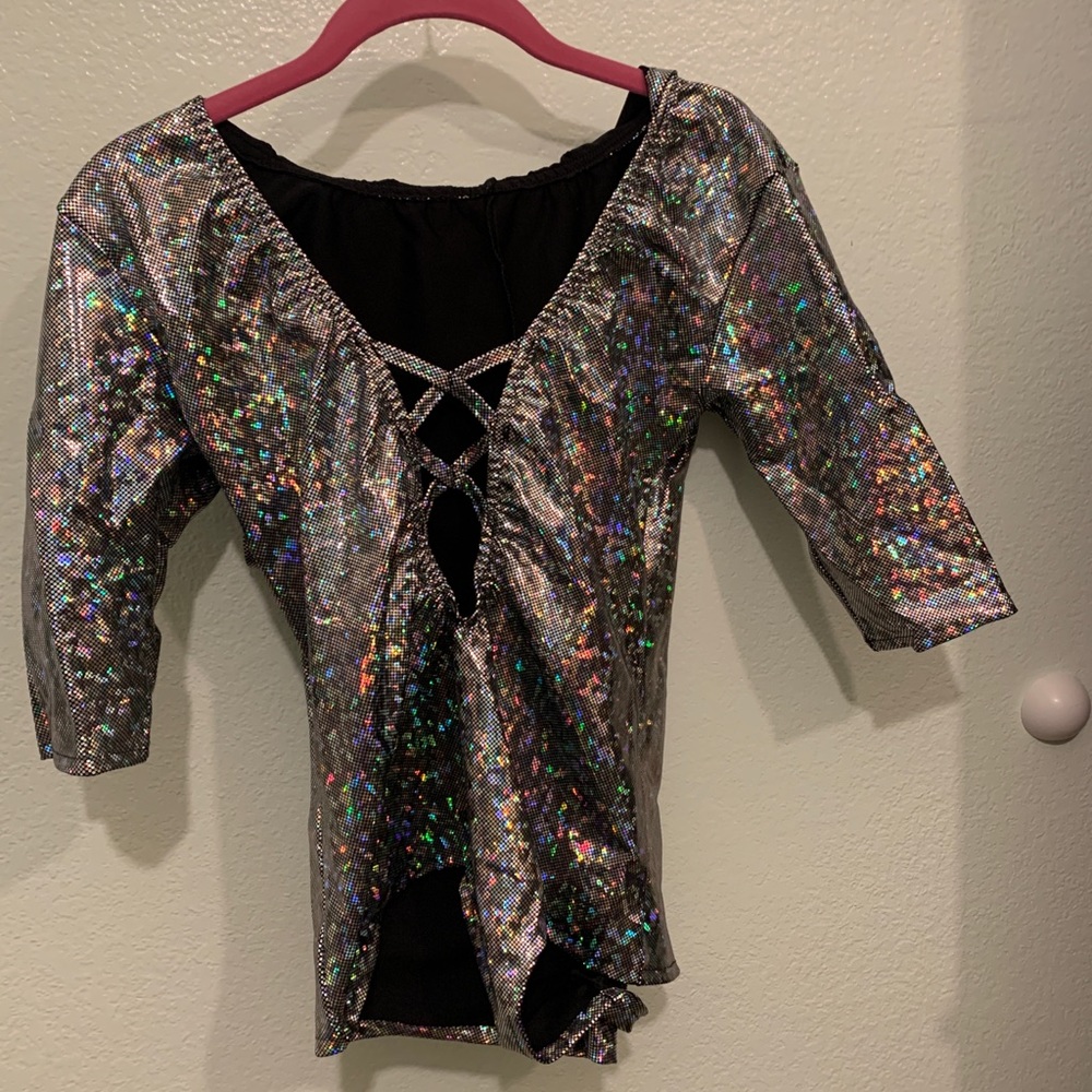 iHeartRaves Disco Black x Cross hood bodysuit